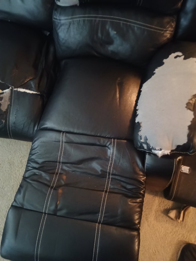 Driveway furniture haul — old sofa and furniture removed same day
